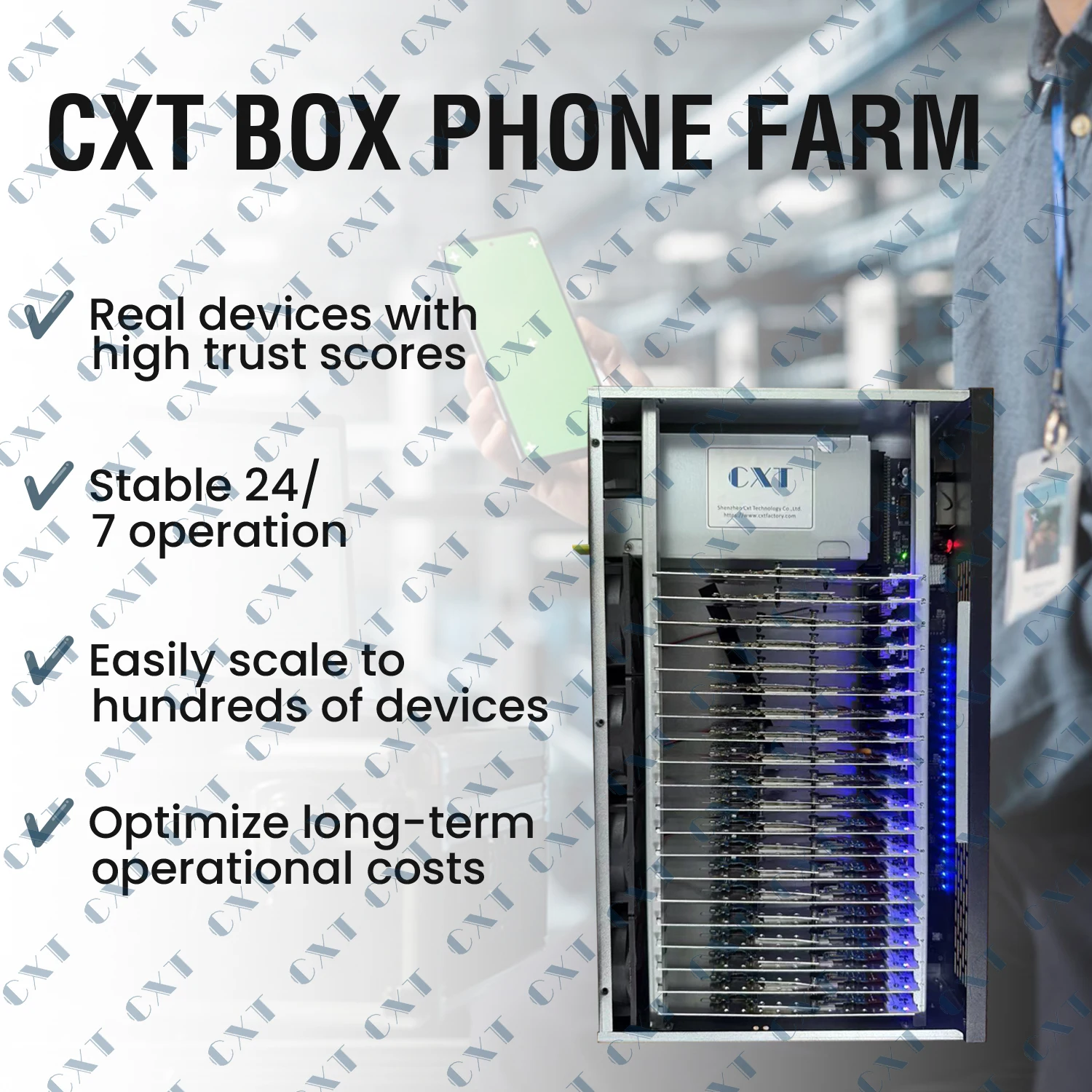 スマホファーム Phone Farm Box 50 Phone Phone Farm System Phone Farming Machine