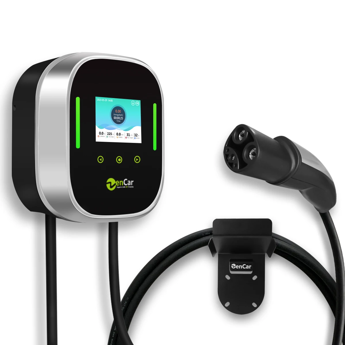 Zencar 32a 40a Intelligent Electric Vehicle Wall Charger Home Ev Charging Station Wall Box For