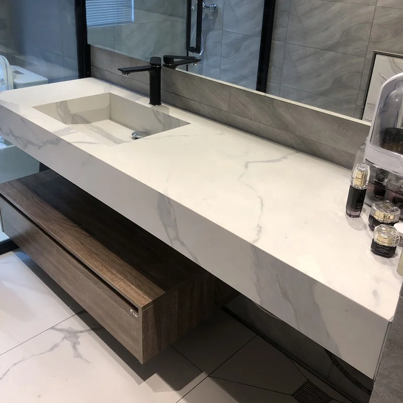 BOTON STONE Custom Made Solid Surface Bathroom Furniture Wash Basin Sink Wall Hung Basin