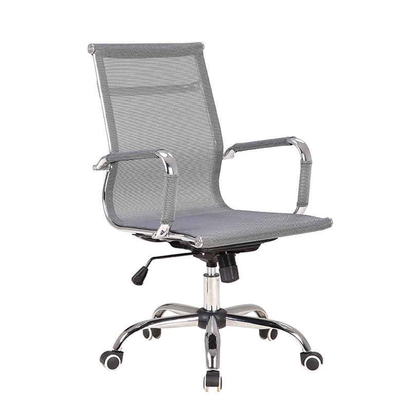 grey mesh ergonomic office chair