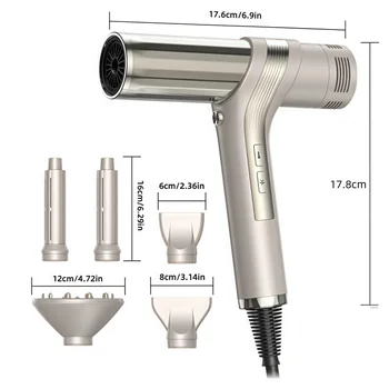 Electric Household LED Temperature Display PTC Heater Blow Dryer