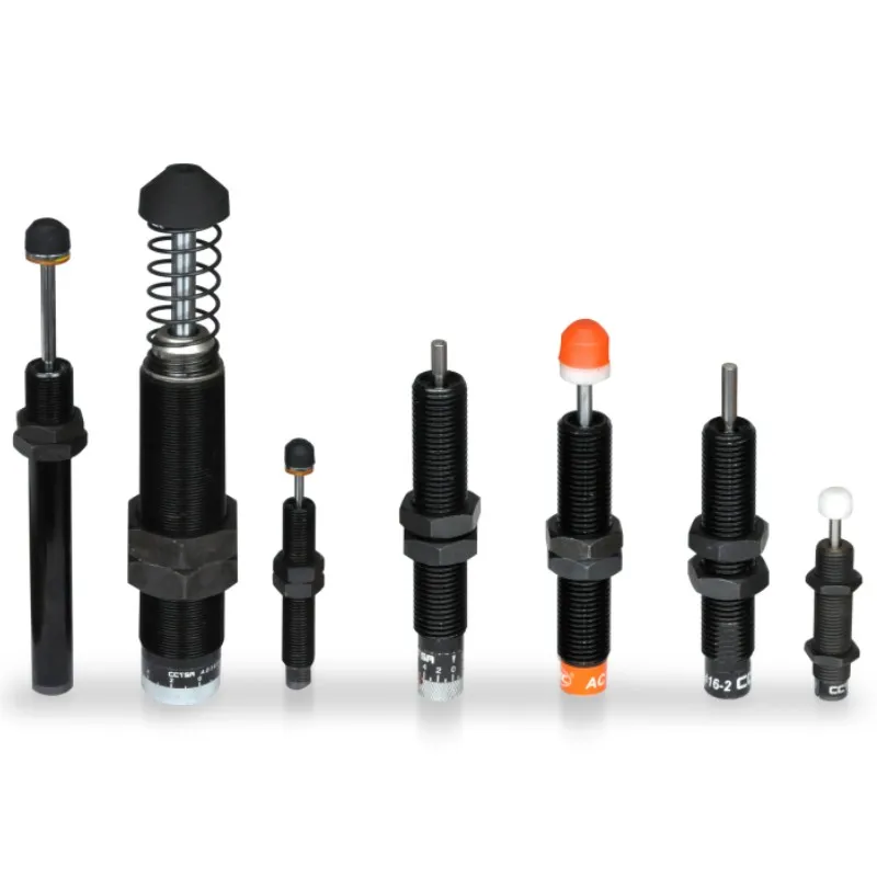 STNC AC1412 Pneumatic Damper Automatic Compensation Adjustable Middle Speed Shock Absorber With Buffer Hat