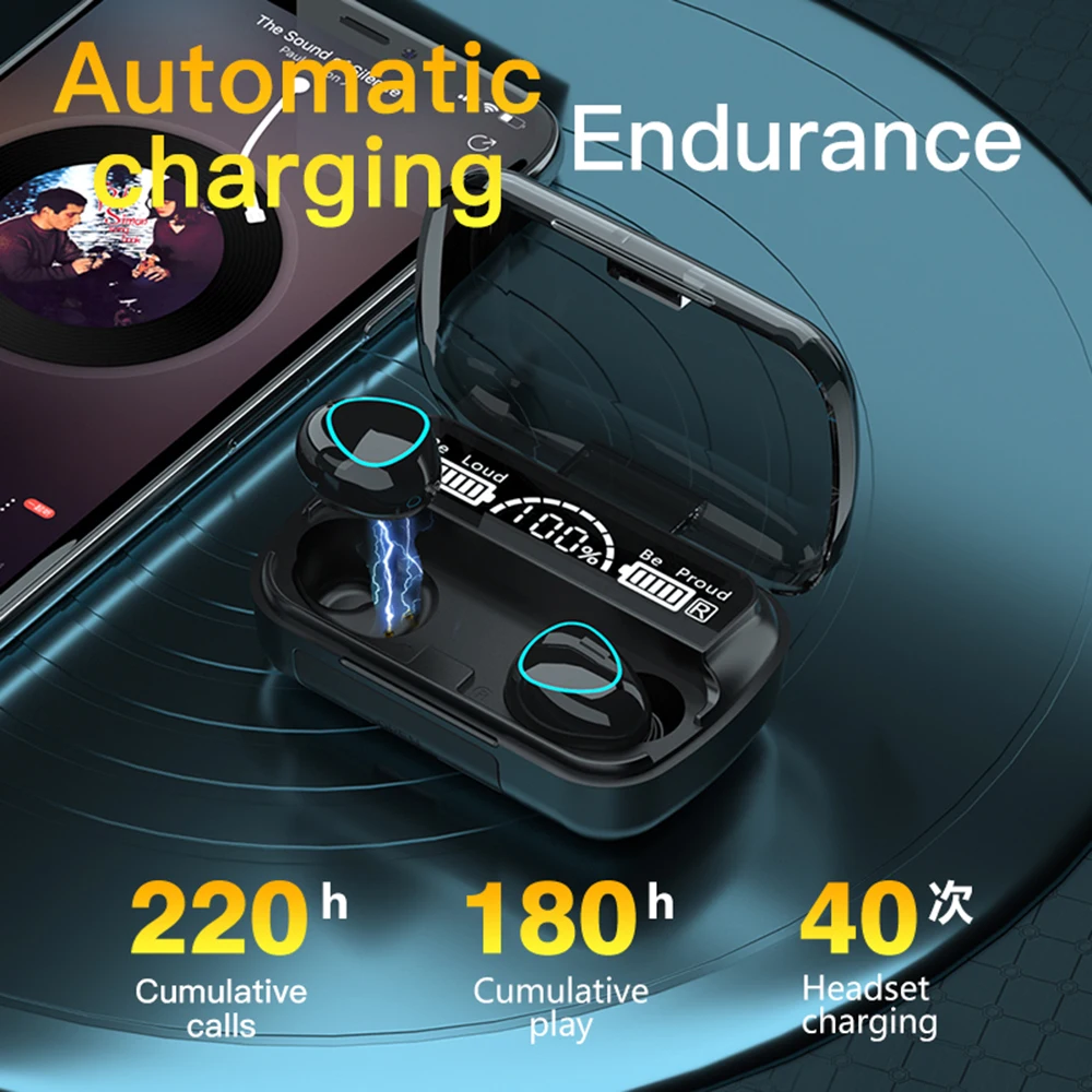 Acquista Nuovi auricolari wireless Bluetooth V5.3 TWS Cuffie wireless Display a LED con auricolare Power Bank da 1200 mAh con microfono in Italia a partire da 17 Acquista Nuovi auricolari wireless Bluetooth V5.3 TWS Cuffie wireless Display a LED con auricolare Power Bank da 1200 mAh con microfono in Italia a partire da 17