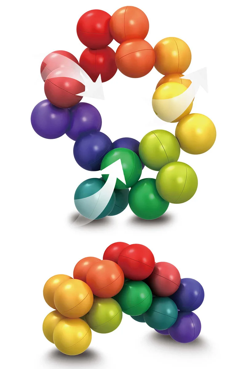 Цветные игрушки Монтессори для самостоятельного обучения, развивающие цели, пазл, мяч для дошкольного обучения, игрушки для детей