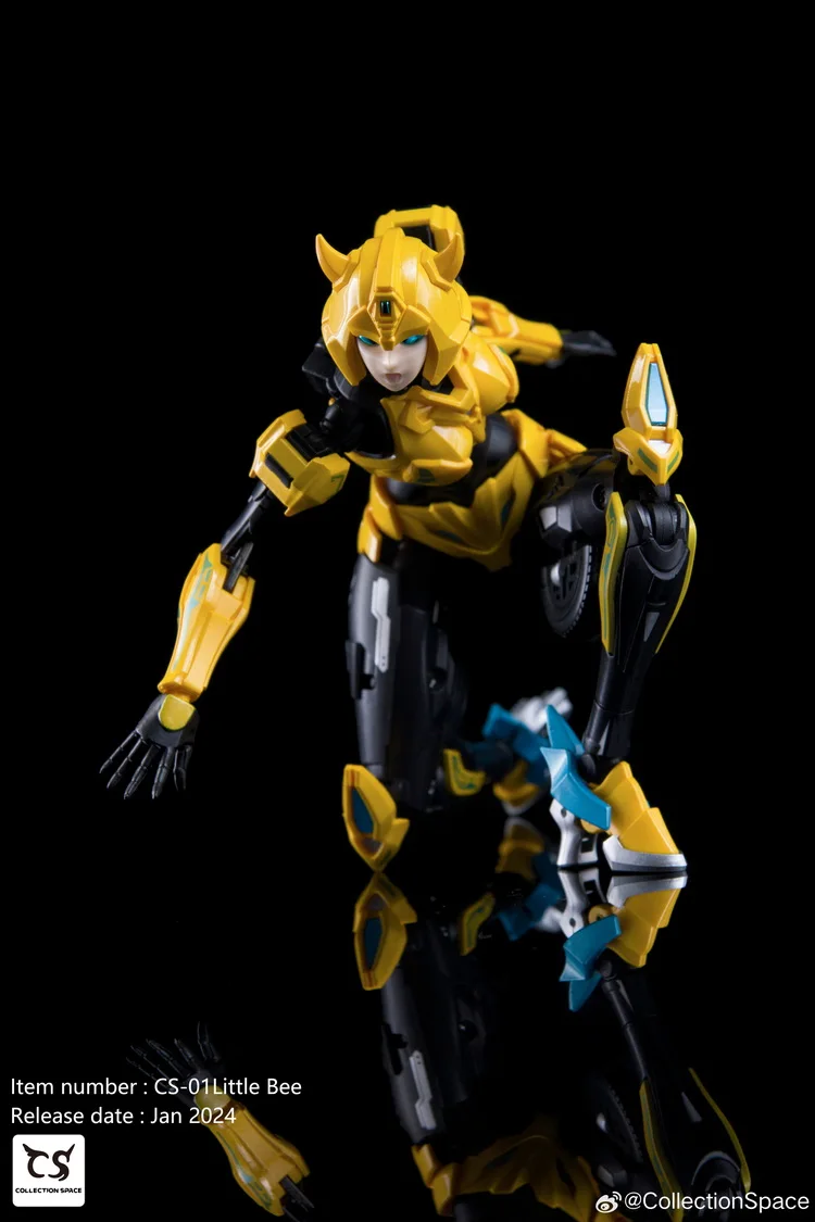CS-01 Little Bee Girl Collection Plastic Anime Model Robot Transforming Mechanical Action Figure Toy in Space Theme