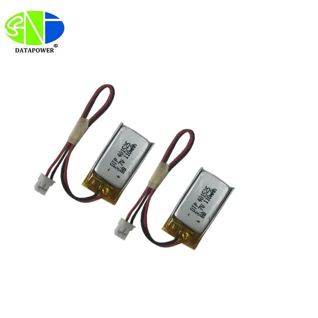 ベストセラー小型LipoバッテリーDTP401525 3.7V 110mAh充電式リチウム