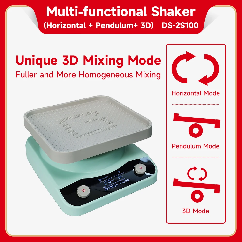 Lab Orbital Laboratory Instrument Lab Device Table Top Automatic Large Capacity Blood Bag 3D Rocking Shaker