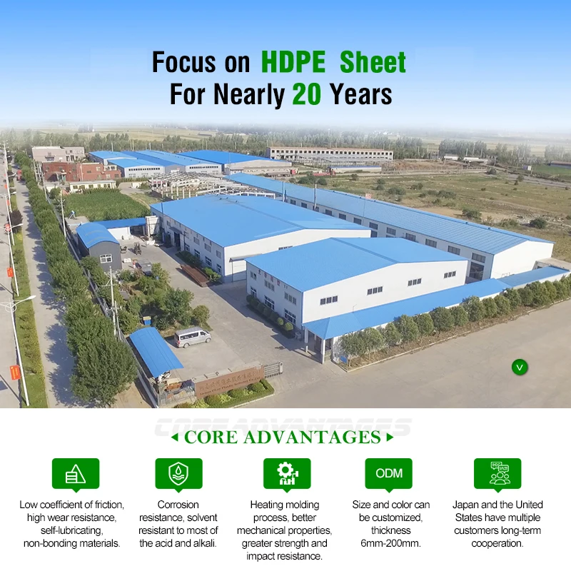 Factory Outlet Pe and HDPE Solid Sheet Customized Cut Shape High Density Polyethylene Sheet 100% Virgin Material 4x8 HDPE Sheet
