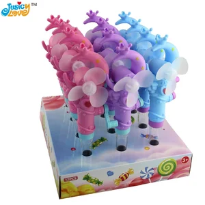 Hot Selling Wholesale Plastic Hand Fairy Wand Fan Toy With Candy