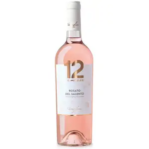 Italian Rosé Wine Salento IGP Sweet and Dry Table Wine for White Meat and Summer Dishes 6 Bottles Per Box