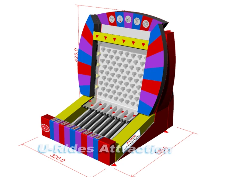 Carnival Event Inflatable Interactive Plinko Game Equipment for Party Rental PVC and Tarpaulin with Blower and 4m Power Cord