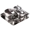 Stainless steel manicure cup 3-piece set
