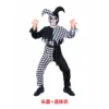 Black and white checkered clown