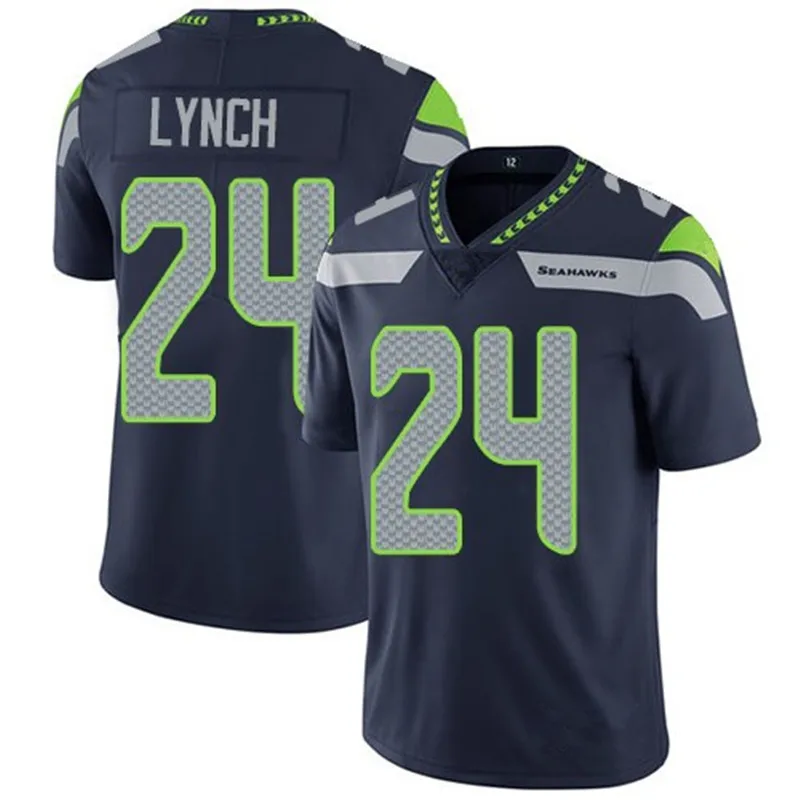 Seahawks Vapor Custom Jersey - All Stitched