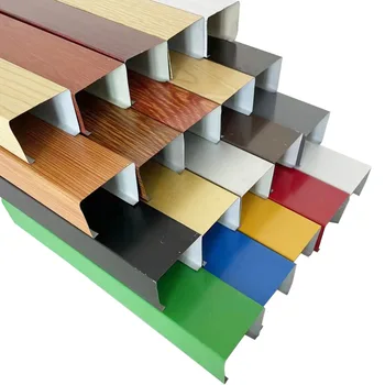 Economic And Practical Artistic Ceiling Boards Aluminum Profiles Open Baffle Ceiling