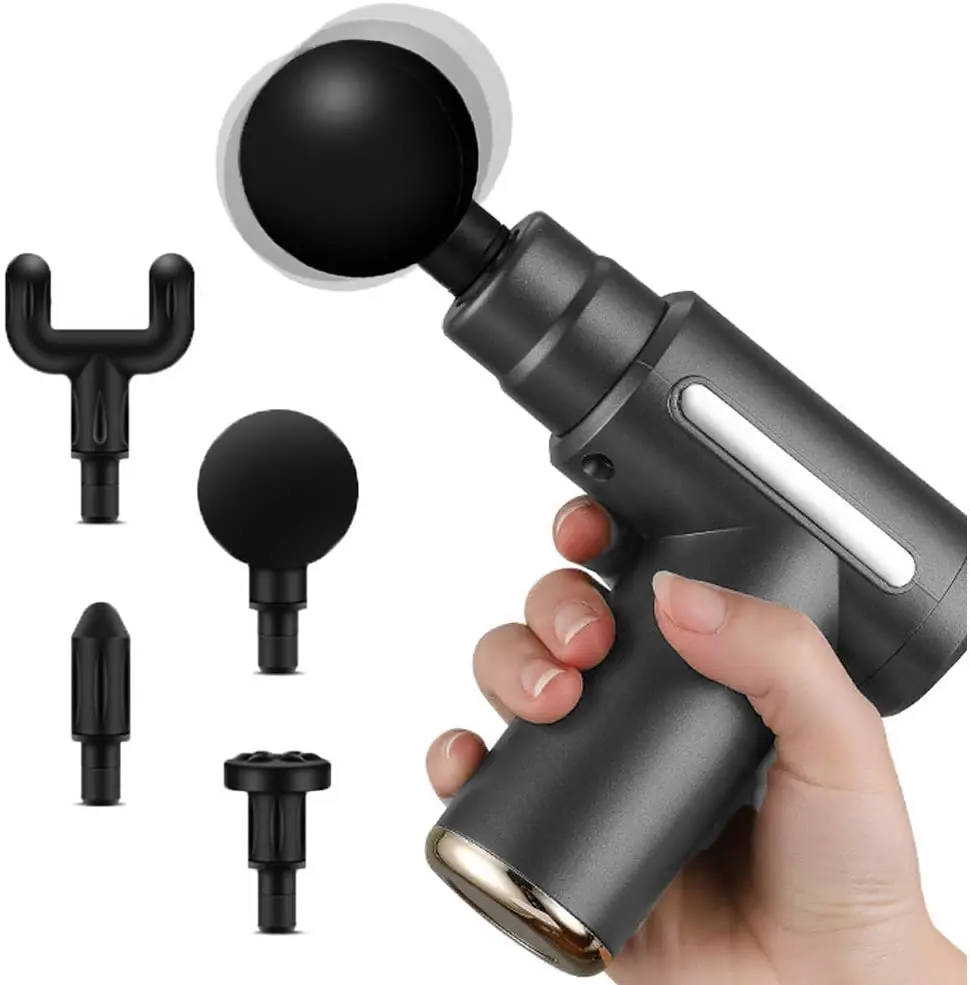 Portable Rechargeable Deep Tissue Muscle Gun Massager Electric Body Percussion Mini Massage Tool Fascial Gun