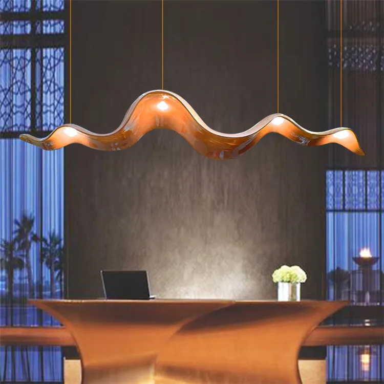 Newest Design Top Quality Qifu Front Reception Desk Lighting Lamp Modern Customized