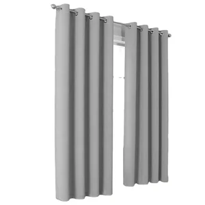 Luxury Home Hotel Grey Pure Color Cream Living Room Blackout Curtains for Windows