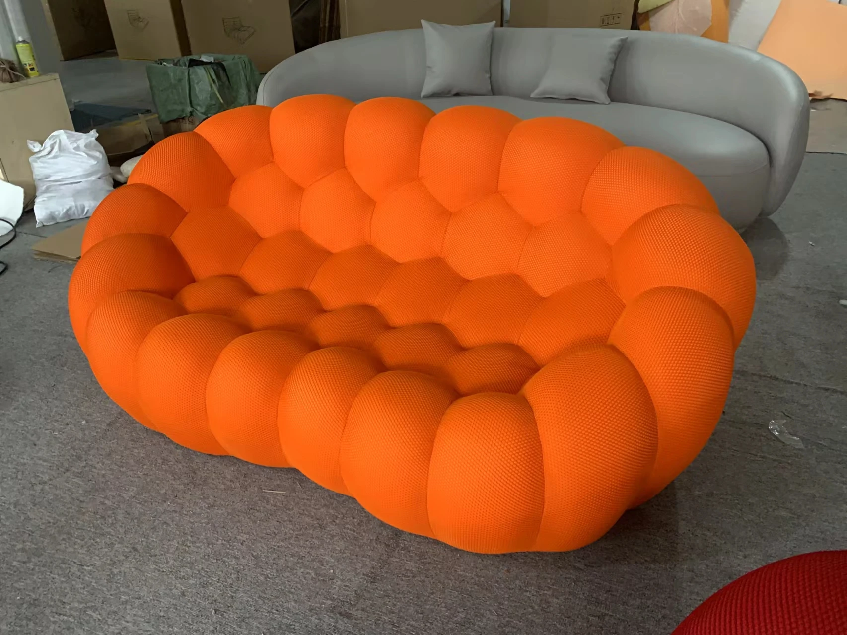 ロシュ・ボボワ・バブルソファ 3人掛け ベルベット・チェスター