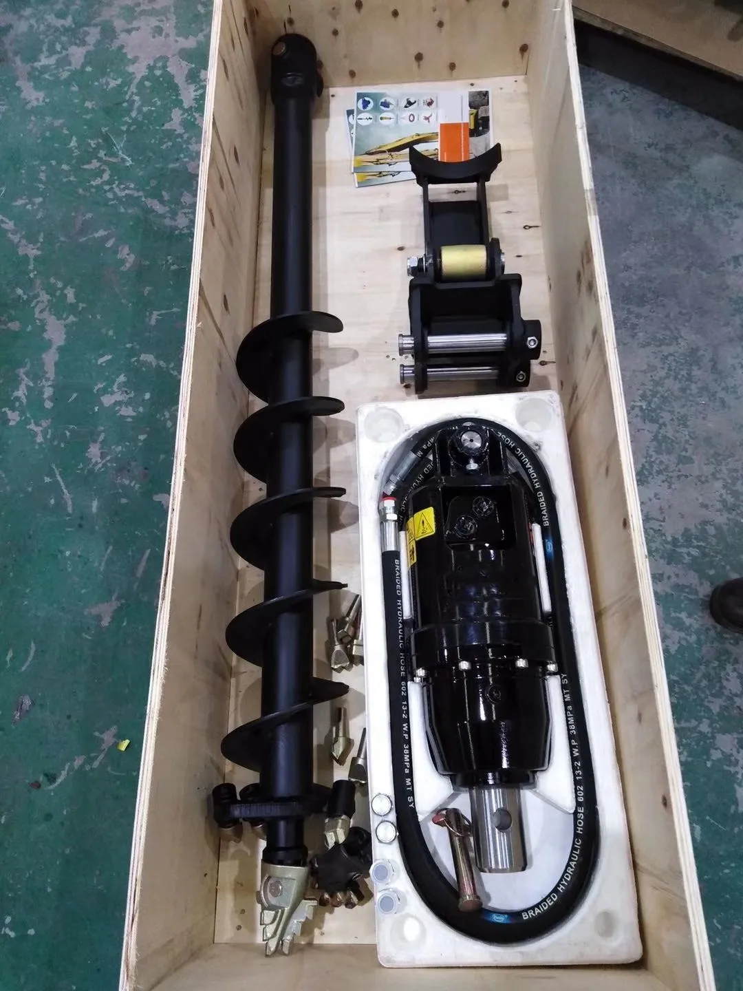 Hot Sale Earth Auger 3500 Mini Excavator Attachment For 3.5 Ton