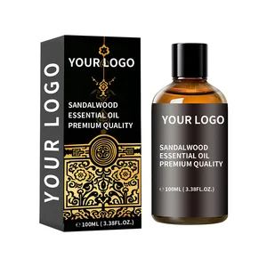 Organic Sandalwood Essential Oil 100% Pure Plant Custom Luxury Home Woody Perfume Aromatherapy Body Massage Relaxation