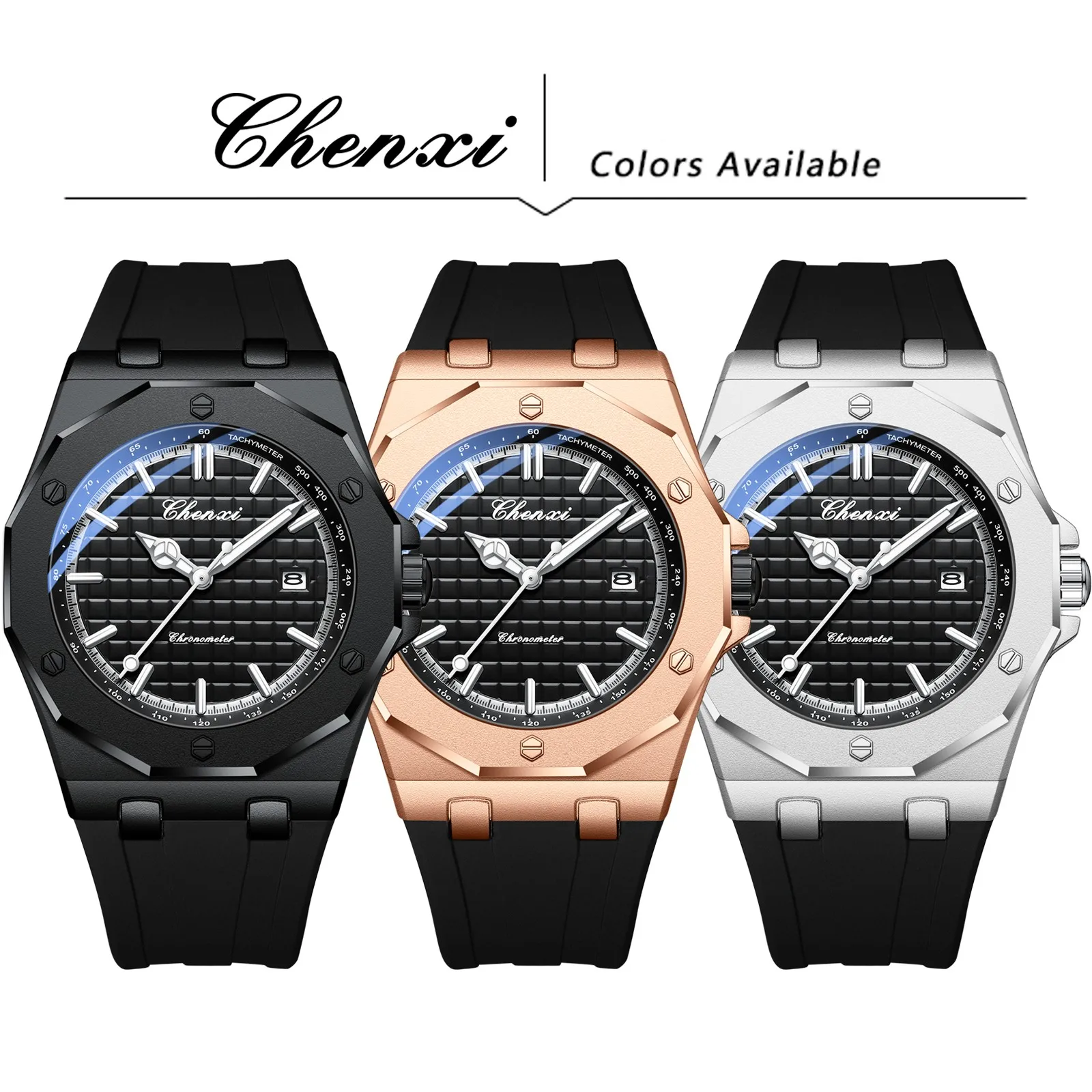 CHENXI 8268 Men's Watch - Luxury Rose Gold Quartz Timepiece
