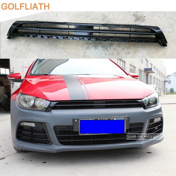 Front Grille Center Grill for VW Scirocco R Bumper (2009-2014