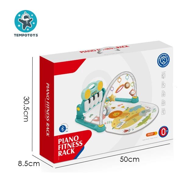 Tempo Toys Baby Play Mat Activity Gym Mat With Piano & Rattles Baby