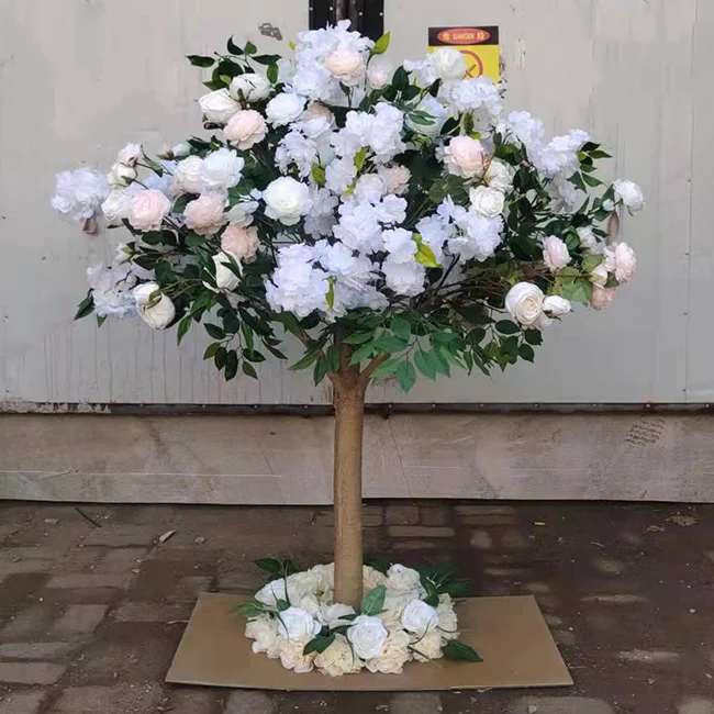Snm195 Indoor Wedding Centerpiece Decoration Fake Flower Tree