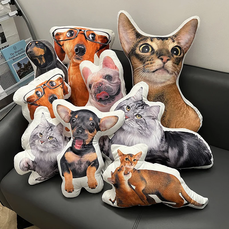 Cat Custom Pillow Dog Custom Shaped Pet Photo Pillow Personalized