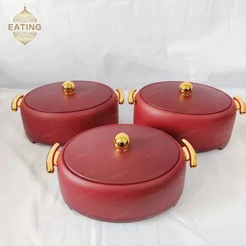 Wholesale Food Container Cooking HOT Pot Set Round Food Warmer Set for Home use 2L 2.5L 3L Africa Market insulated Casserole