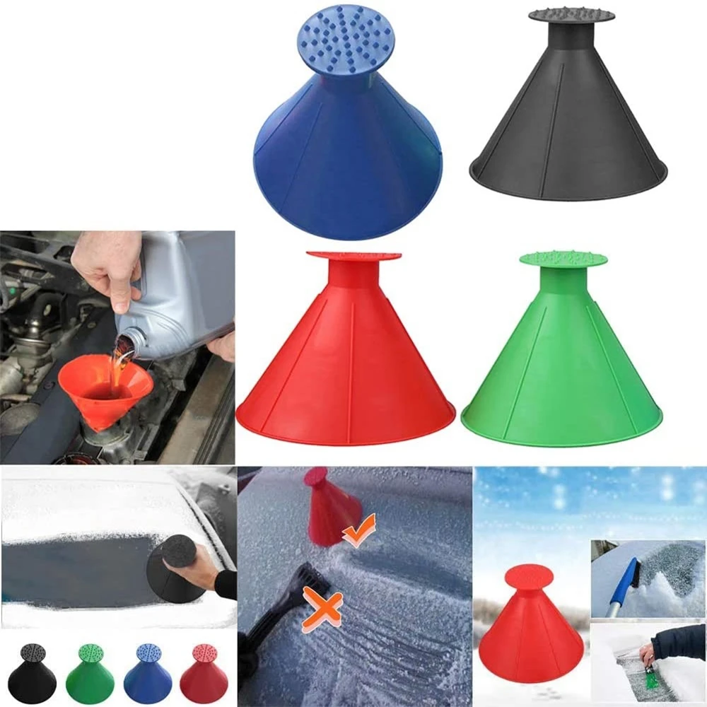Новый автомобильный скребок для льда в форме конуса для удаления снега лопата для уборки окон инструмент для очистки льда и снега на машине