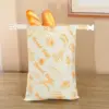 lin en coton style nid d'abeille orange