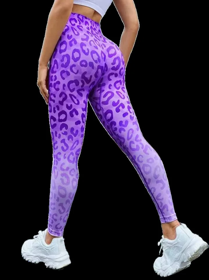 Gym High Waist Leopard Print Leggings