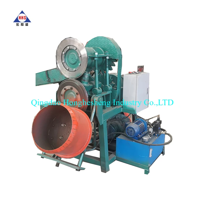 automatic tire strips cutter for 3pcs waste tire sidewall and tread cutting machine