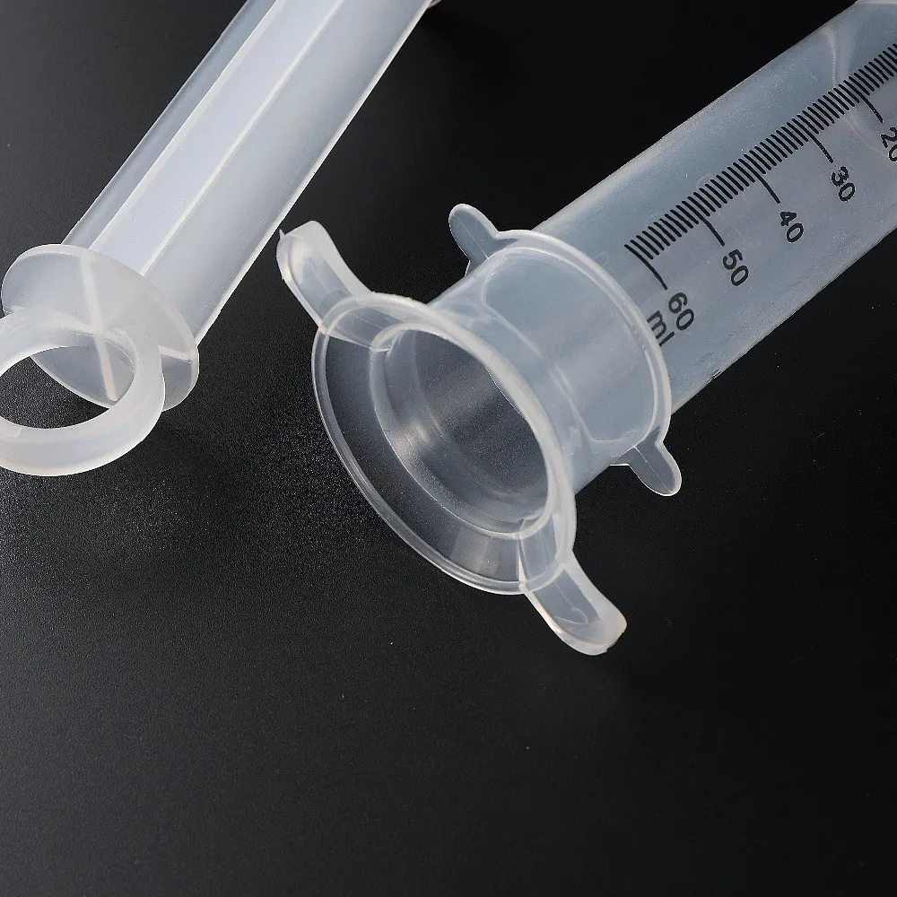 60ml Feeding Syringe Liquid Medicine Injector Cat Dog Bird Food Grade Silicone Tube Animal Syringe
