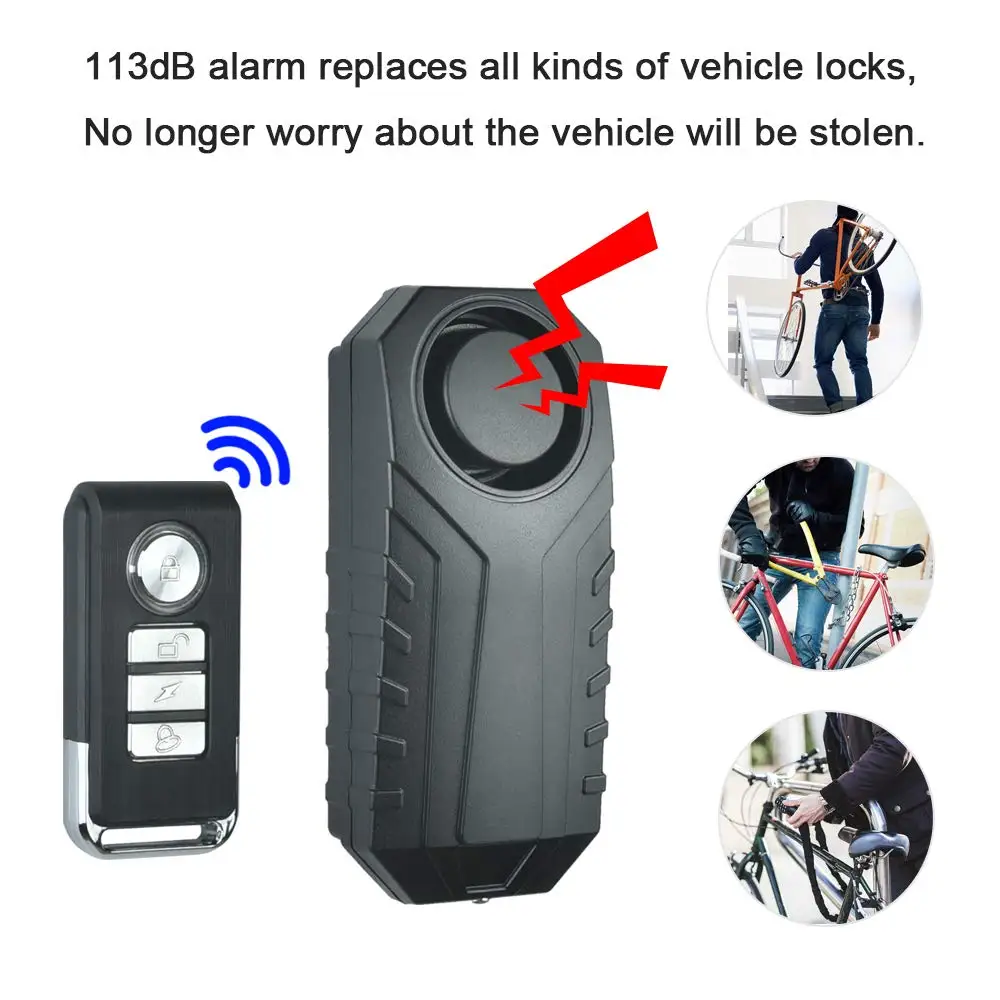 ANTIFURTO SONORO MOTO BLOCCA DISCO RUOTA ALLARME SIRENA BLOCCADISCO SCOOTER