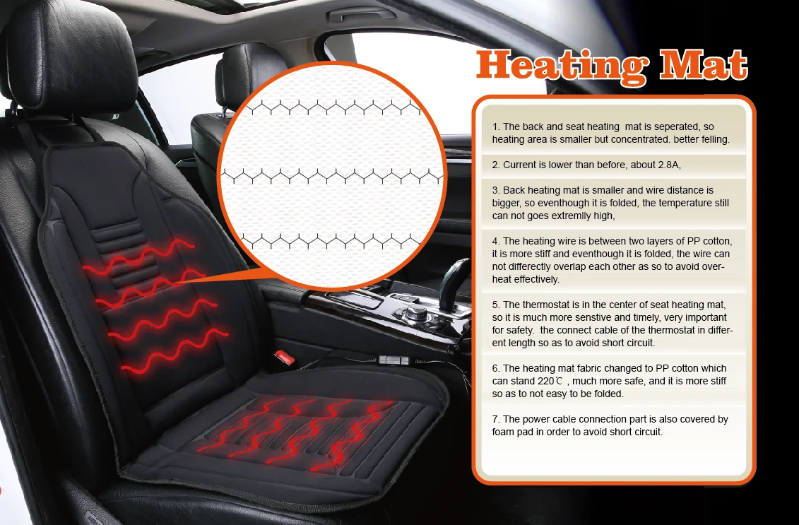 
Подушка для сиденья автомобиля с электрическим подогревом, 12 В, используется зимой 