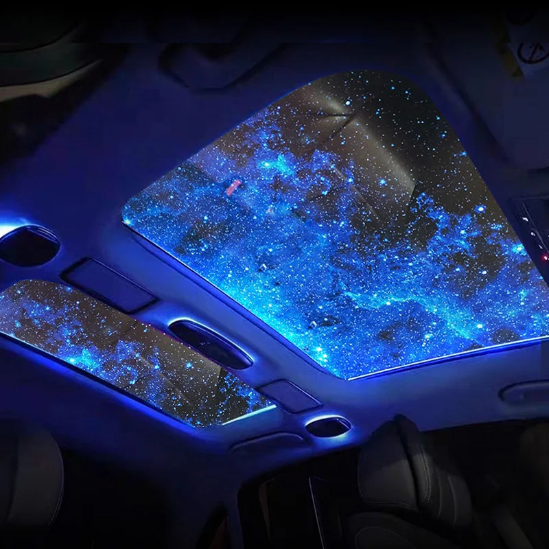 Nuyao 1.35*10m Universal Car Sunroof Rainbow Starry Sky Film Brilliant