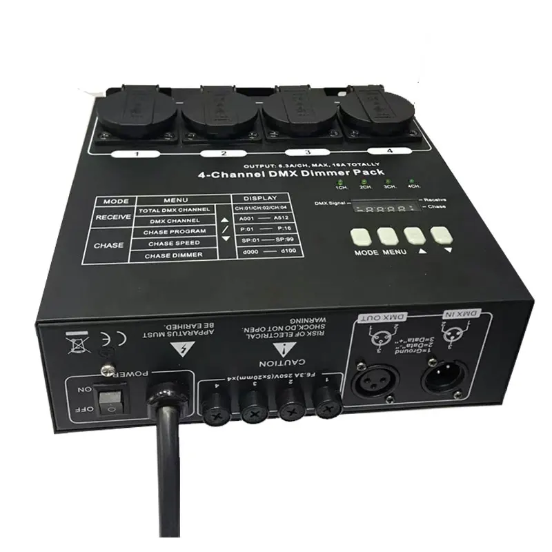 1kw/2kw With Digital DMX Address 2 Channels Dimmer Switch