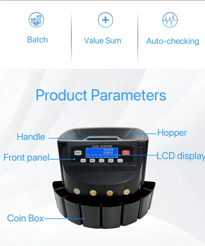 WT-9200泰国，欧洲，日本Malasia，新加坡，墨西哥硬币分拣机与盒子| Alibaba.com