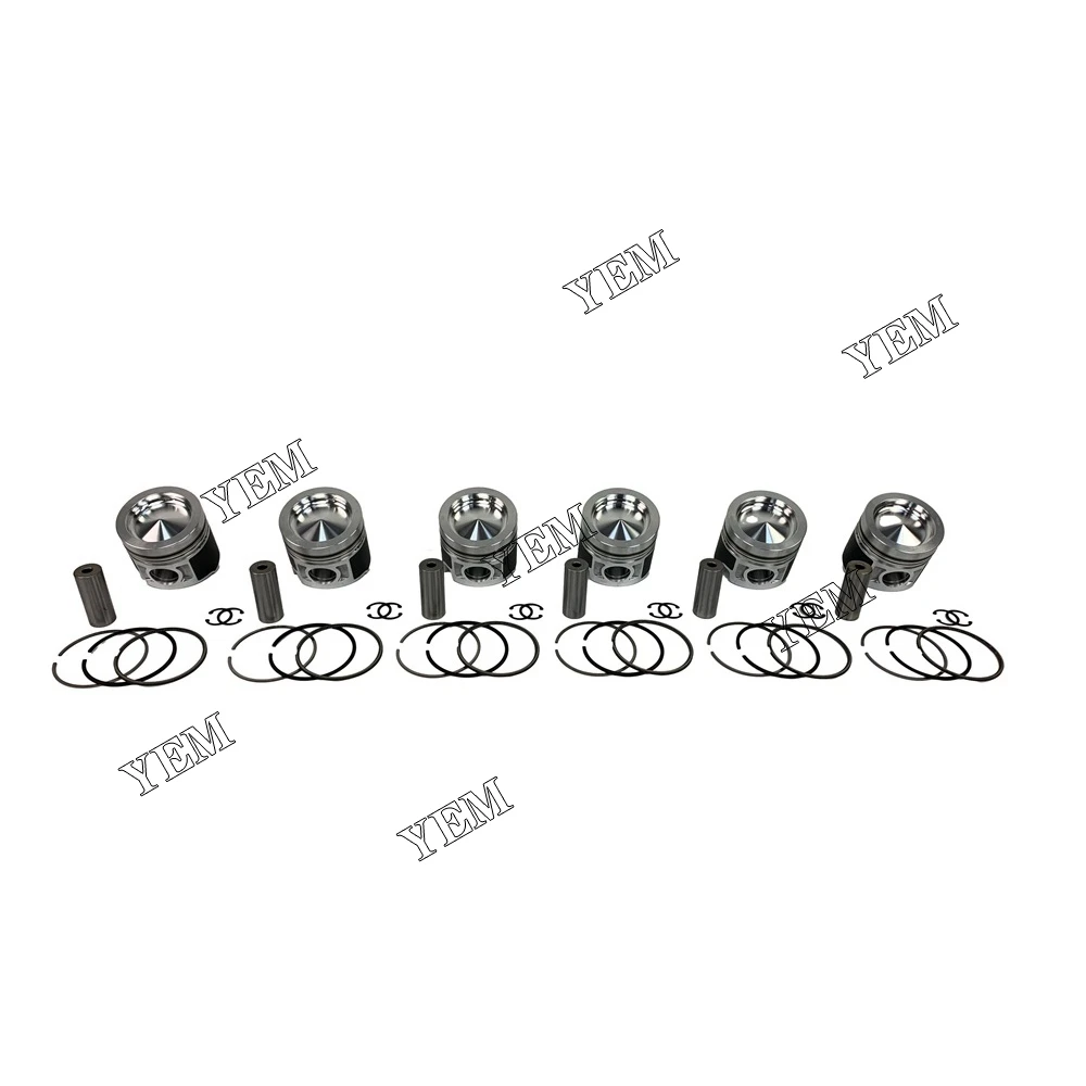 C6.4 Engine Pistons Set With Piston Rings for Caterpillar