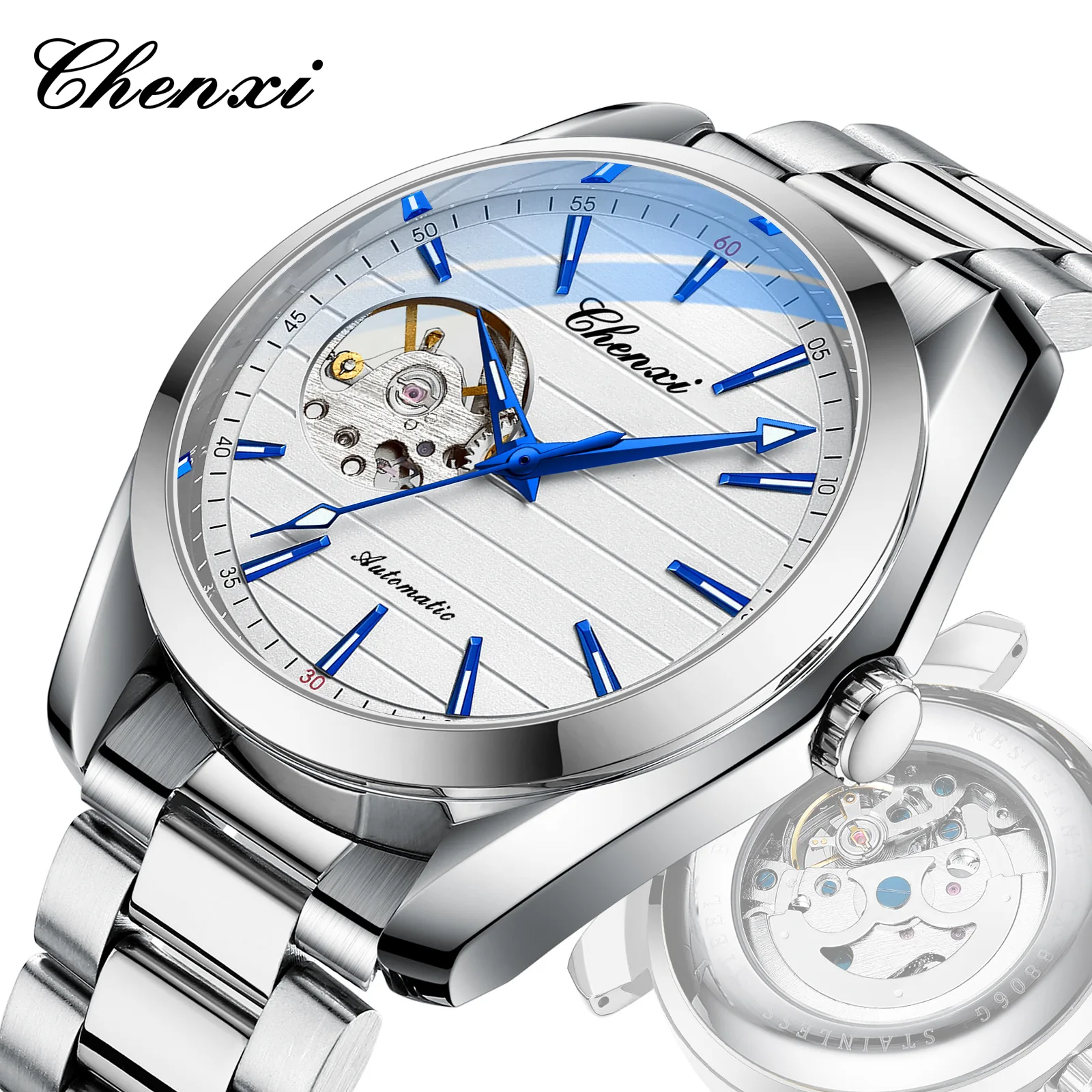 Skeleton Automatic Men's Watch OM-590907