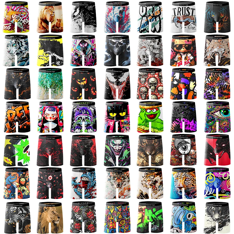 Wholesale Custom 95 Cotton 5 Spandex Boxer Briefs for Men