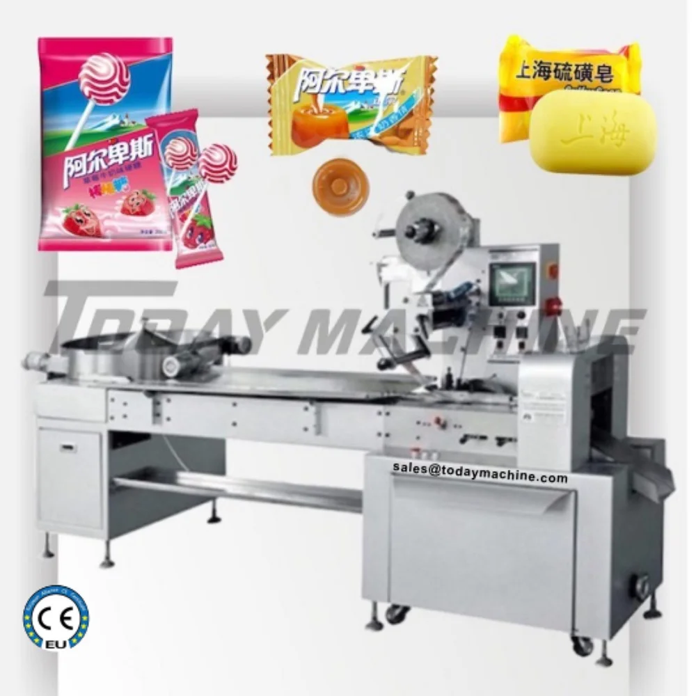 Automatic High Speed Durian Chocolate Cake Wrapping Machine