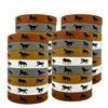 colorful Knight silicone wristbands, 16 per set