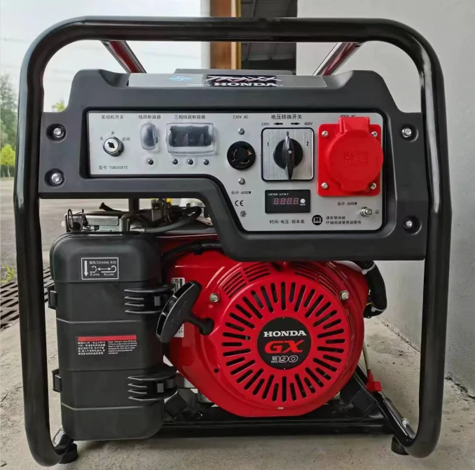 HONDA GX390 6KW Benzinli Jeneratör - 25L Depo, Elektrikli Başlatma