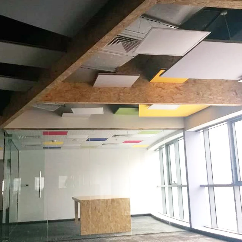 
100% pet переработанный ПЭТ Войлок 2x4 потолочная плитка 100 полиэстер устойчивые к влаге хлопковые панели 