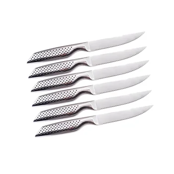 6pcs Ultra-Sharp High quality stainless steel Serrated Steak Knives Kitchen Knife Set Steak Knife