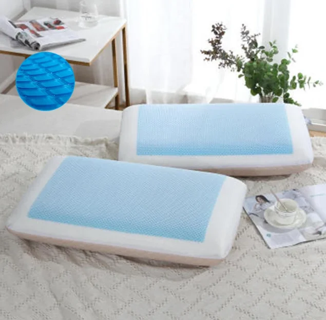 Wasable Cover Bread Shape Summer Cold Soft Custom Ice Cooling Gel Orthopedic Memory Foam Pillow for Hot Sleeper